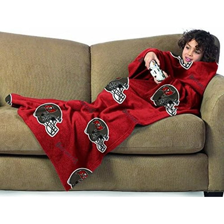 Tampa Bay Football Buccaneers Youth Sized Comfy Throw The Blanket with Sleeves Walmart