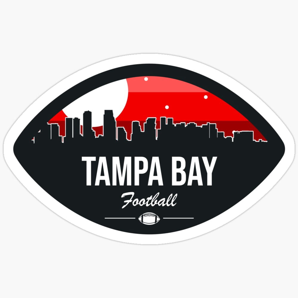 Tampa Bay Football Skyline Badge Sticker Baseball Sticker, Football ...