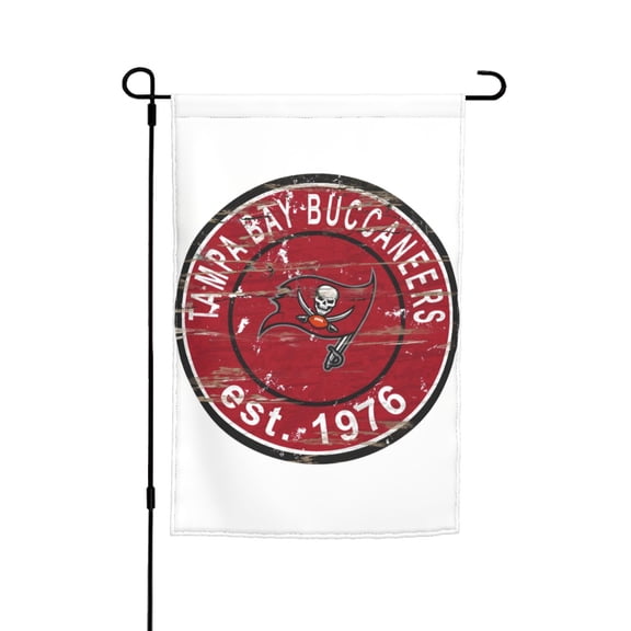 Tampa Bay Football Team Garden flag 12x18in, Outdoor Decor Flag - Fade-Resistant for Patio, Lawn & Garden Gf-183