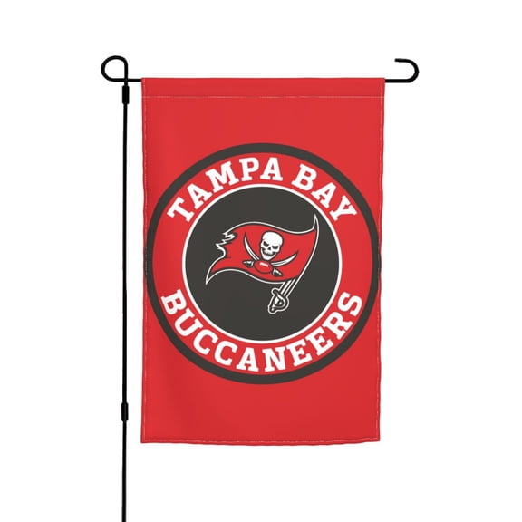 Tampa Bay Football Team Garden flag 12x18in, Outdoor Decor Flag - Fade-Resistant for Patio, Lawn & Garden Gf-188