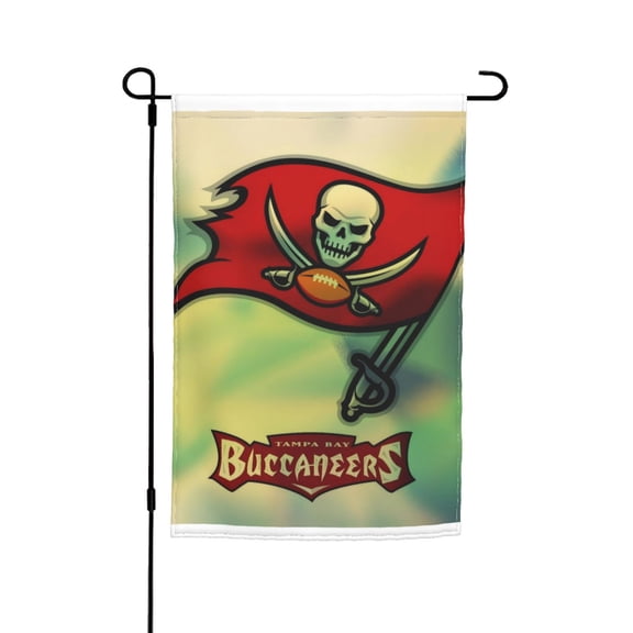 Tampa Bay Football Team Garden flag 12x18in, Outdoor Decor Flag - Fade-Resistant for Patio, Lawn & Garden Gf-192