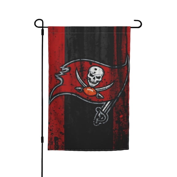 Tampa Bay Football Team Garden flag 12x18in, Outdoor Decor Flag - Fade-Resistant for Patio, Lawn & Garden Gf-196