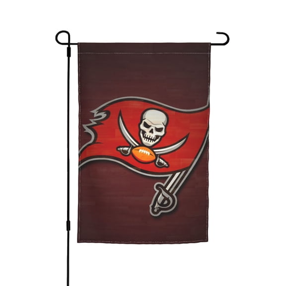 Tampa Bay Football Team Garden flag 12x18in, Outdoor Decor Flag - Fade-Resistant for Patio, Lawn & Garden Gf-199