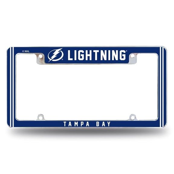 Tampa Bay Hockey Chrome Metal License Plate Frame