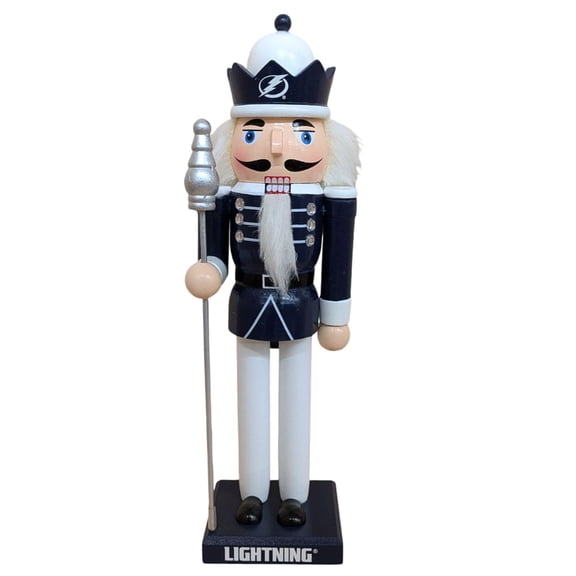 Tampa Bay Lightning 12" Wooden Nutcracker Statue