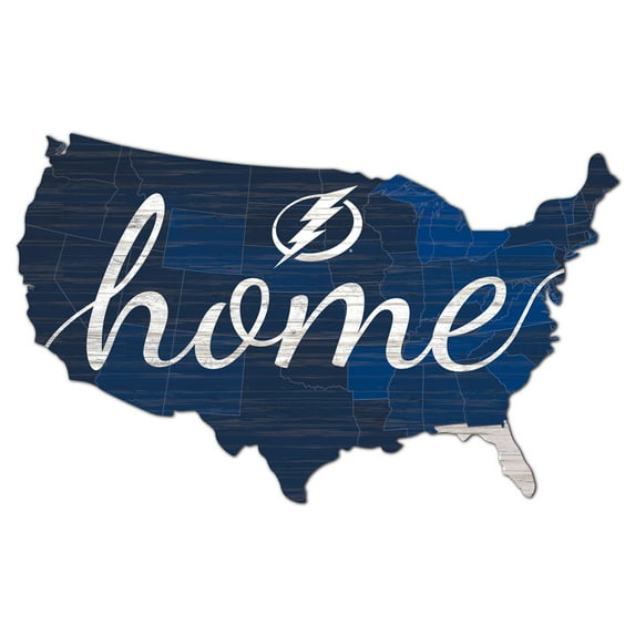 Tampa Bay Lightning 18'' x 18'' USA Shape Cutout Sign