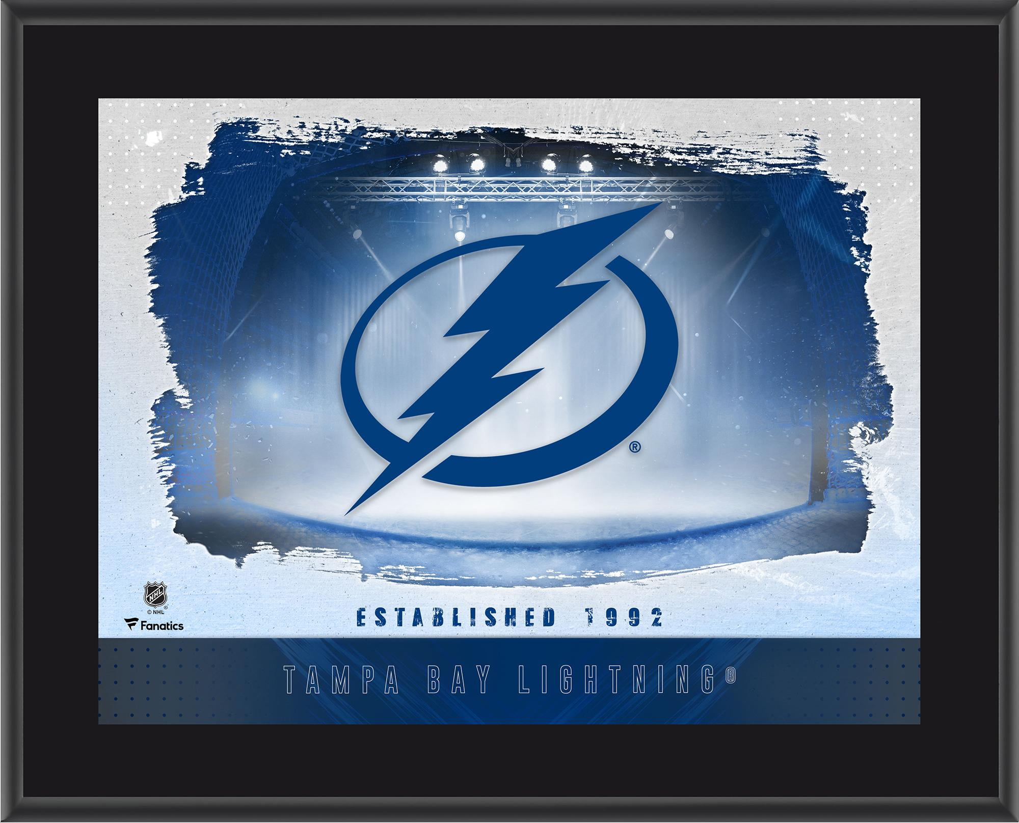 Tampa Bay Lightning 10.5" x 13" Sublimated Horizontal Team Logo Plaque