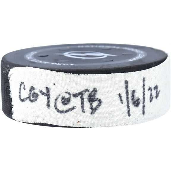 Tampa Bay Lightning Game-Used Puck vs. Calgary Flames on January 6, 2022 - Fanatics Authentic Certified