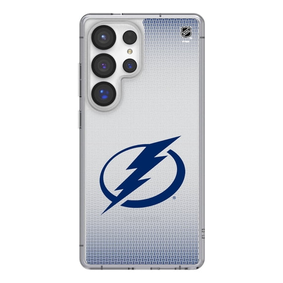 Tampa Bay Lightning Linen Logo Galaxy Clear Case