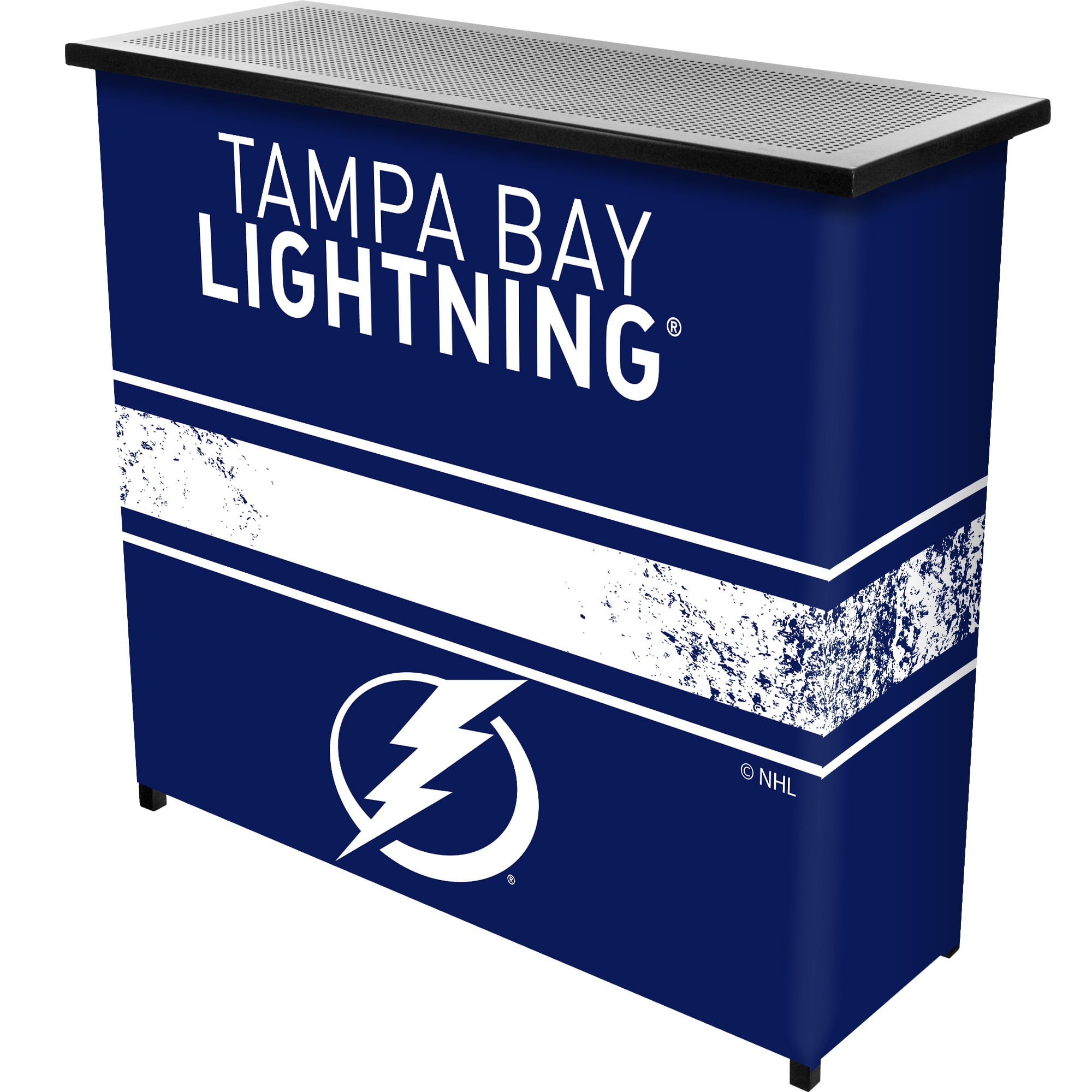 Tampa Bay Lightning Logo Indoor or Outdoor Portable Bar with 2 Shelves