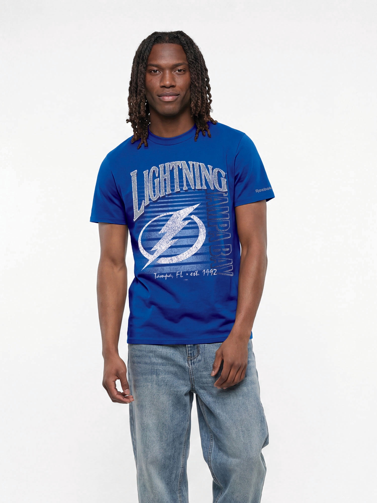 Tampa Bay Lightning Reebok Mens Crew Neck Short Sleeve T-Shirt