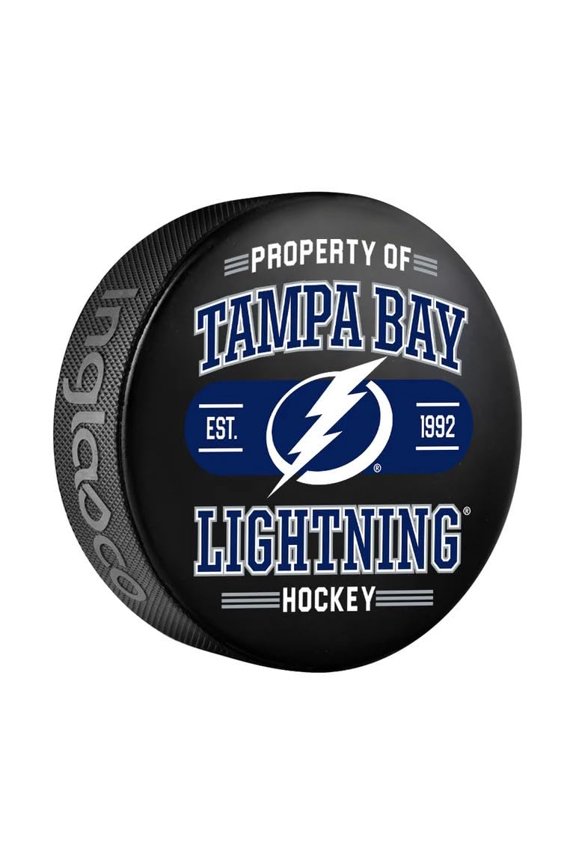 Tampa Bay Officially Licensed Property Of Design Hockey Puck