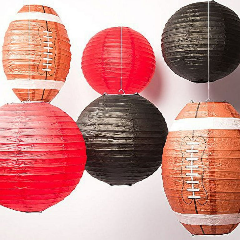 Tampa Bay Pro Football Paper Lanterns 6pc Combo Tailgating Party