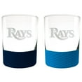 thumbnail image 1 of Tampa Bay Rays 14oz. Commissioner Rocks Glass Two-Piece Set, 1 of 1
