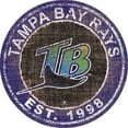 thumbnail image 1 of Tampa Bay Rays 24'' Round Heritage Logo Sign, 1 of 1