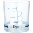 thumbnail image 1 of Tampa Bay Rays Banded Rocks Glass, 1 of 2