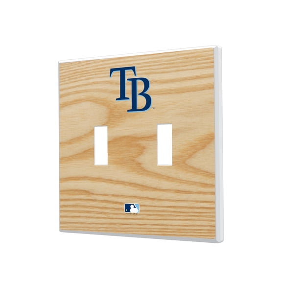 Tampa Bay Rays Baseball Bat Design Double Toggle Light Switch Plates