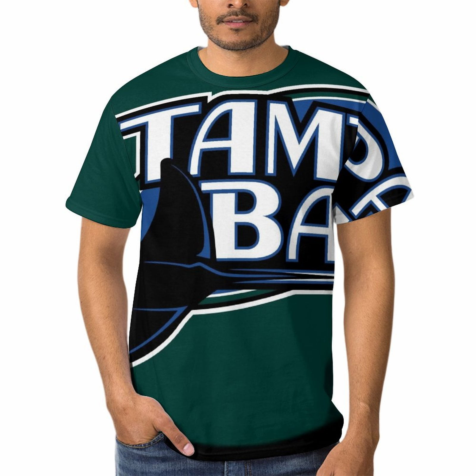 TampaBayRays Baseball Sports TShirts Casual Short Sleeve Crewneck
