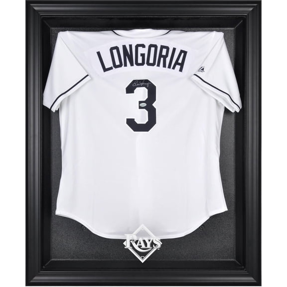 Tampa Bay Rays Black Framed Logo Jersey Display Case
