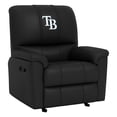 thumbnail image 1 of DreamSeat Black Rocker Recliner with Embroidered Tampa Bay Rays Secondary Logo, 1 of 5