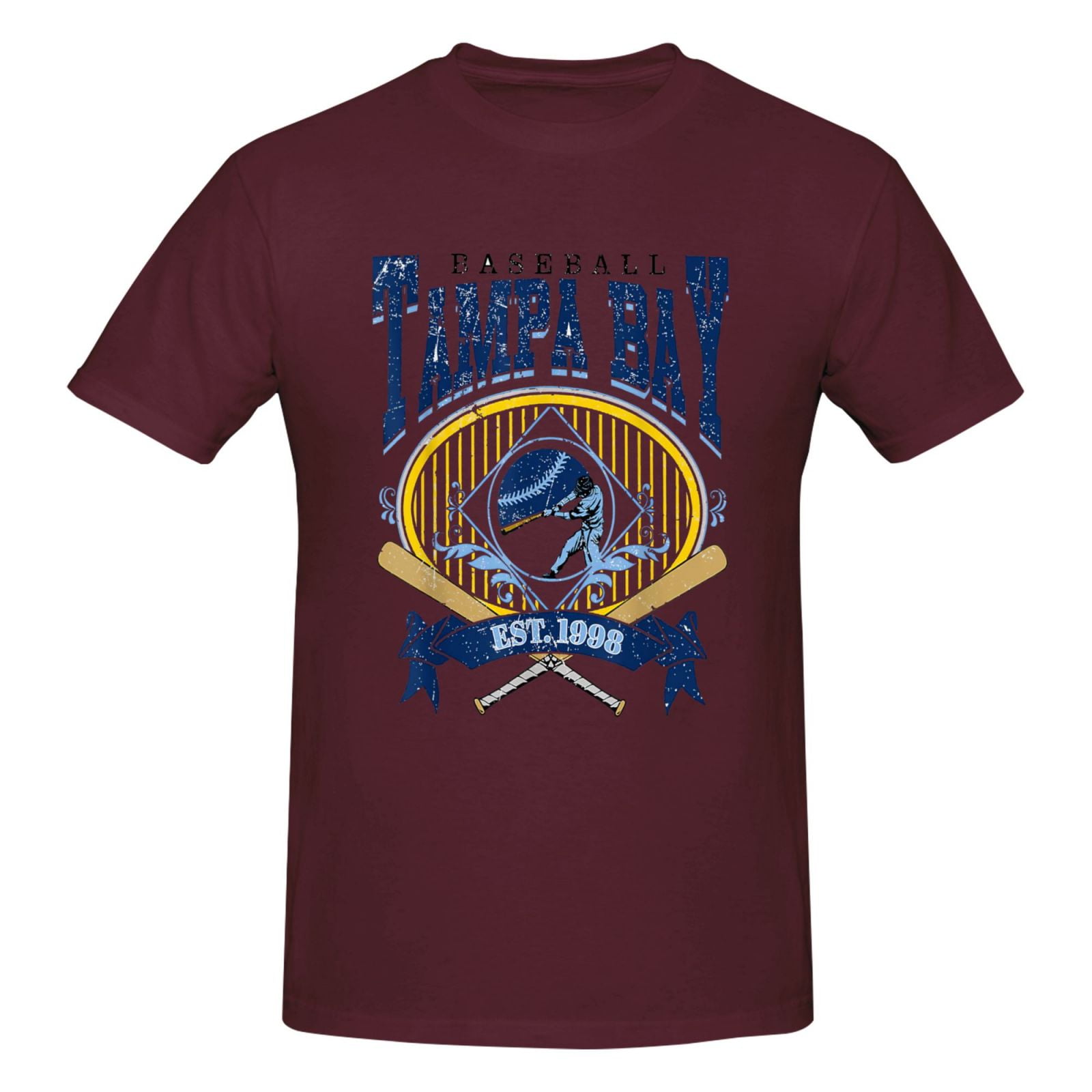 Tampa_Bay_Rays T Shirts for Men Round Neck Causal Blouse Classic Tops