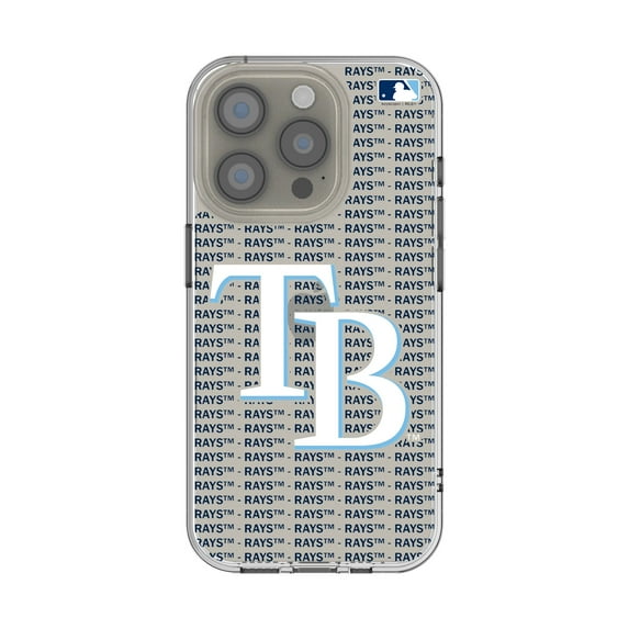Tampa Bay Rays Text Backdrop Clear iPhone Case