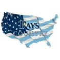 thumbnail image 1 of Tampa Bay Rays USA Flag Cutout Sign, 1 of 1