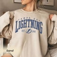 thumbnail image 1 of Tampa Bay Sweatshirt Vintage, Lightning Sweatshirt, College Shirt, Hockey Fan Shirt,Sand color,size 3XL, 1 of 5