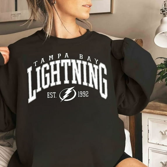 Tampa Bay Sweatshirt Vintage, Lightning Sweatshirt, College Shirt, Hockey Fan Shirt