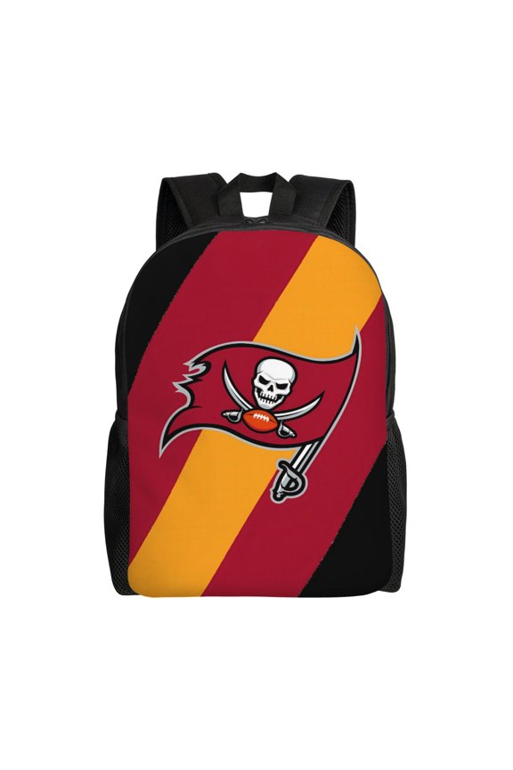 Tampa_Bay Youth Large Capacity Backpack Multifunctional Travel Backpack Waterproof Schoolbag Laptop Bag Men and Women Sports Backpack American Football Fan Gift