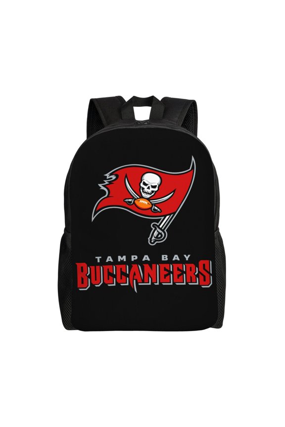 Tampa_Bay Youth Large Capacity Backpack Multifunctional Travel Backpack Waterproof Schoolbag Laptop Bag Men and Women Sports Backpack American Football Fan Gift