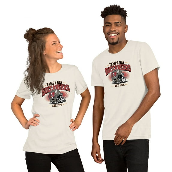 Tampa Bay football shirts for women, Ladies Game Day Tee XS-3XL (Vintage White, XS)