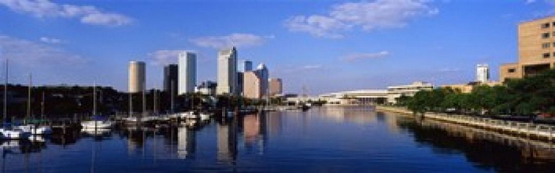 Tampa FL Canvas Art - Panoramic Images (18 x 6)