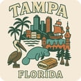 thumbnail image 1 of Tampa Florida Keepsakes Souvenir Vinyl Sticker – Destination Travel Keepsake Collectible (3-Inches Wide), 1 of 3