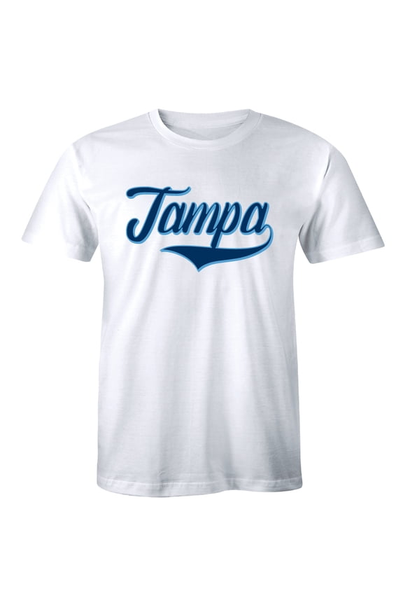 Tampa Florida Retro Cuba Baseball Font Men's City Town State Pride T-Shirt