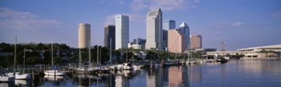 Tampa Florida USA Canvas Art - Panoramic Images (36 x 12)