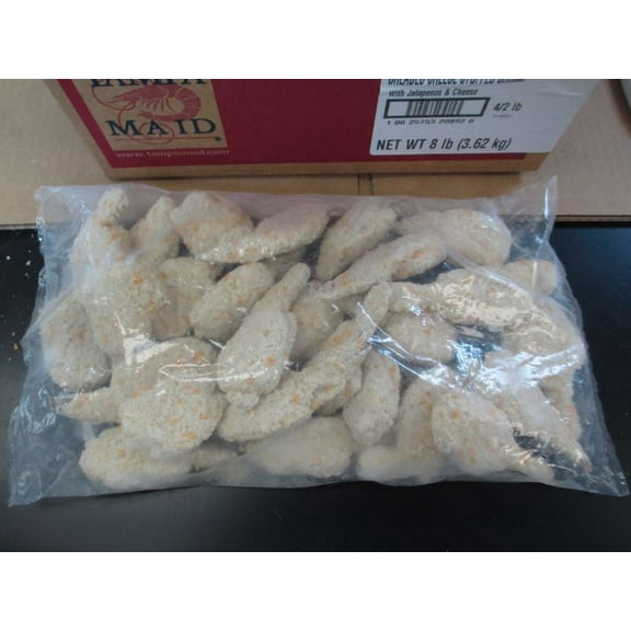 Tampa Maid Diced Jalapeno and Cheese Shrimp Jammer - 16/18, 2 Pound - 4 per Case.