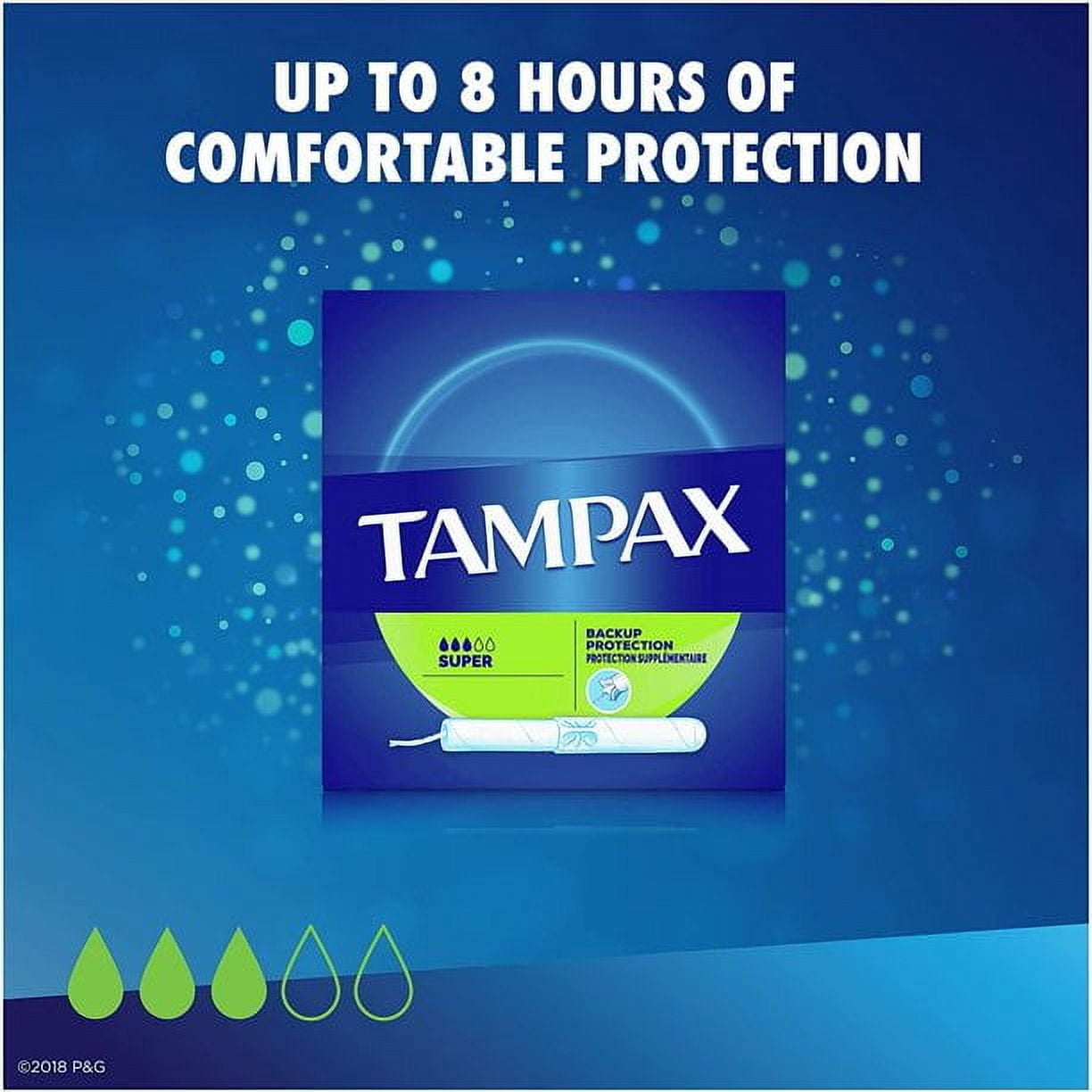 Tampax Cardboard Applicator Unique Anti-Slip Grip Super Tampons