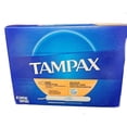 thumbnail image 1 of Tampax Cardboard Tampons Super Plus Absorbency, Anti-Slip Grip, LeakGuard Skirt, Unscented, 40 Count, 1 of 5