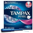 thumbnail image 1 of Tampax Pearl Plastic Tampons Ultra Unscented Ultra Absorbency 18 Each (Pack of 6), 1 of 7