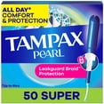 thumbnail interactive-video image 1 of Tampax Pearl Tampons with LeakGuard Braid, Super Absorbency, 50 Count, 1 of 11