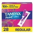 thumbnail image 1 of Tampax Pocket Radiant Tampons, Regular, Unscented, 28 ct, 1 of 12