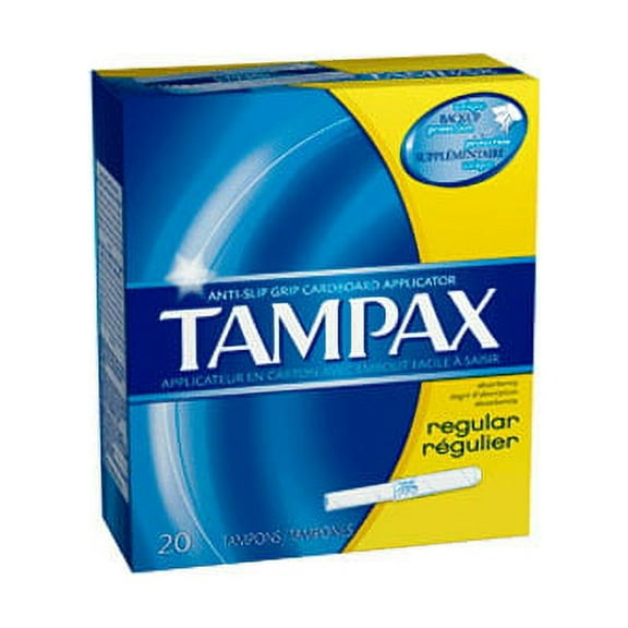 Tampax Tampons With Biodegradable Applicator, Regular Absorbancy - 20 Each, 6 Pack