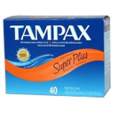 Tampax Tampons With Flushable Applicator, Super Plus Absorbancy - 40 Each