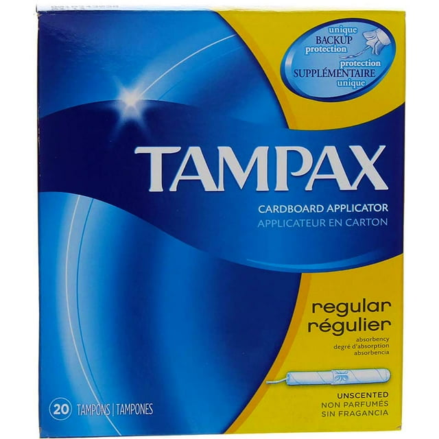 Tampax Tampons with Flushable CI30&nbsp;Cardboard Applicator - Regular - 20 ct