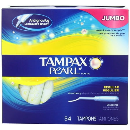 Tampax Tpx Prl Reg 54ct Bns Lnr