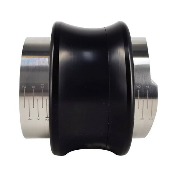 Tamper 51Mm, Dual 2 in 1 Leveler Distributor Adjustable Flat Spring Tampers with Scale Coffee Tool