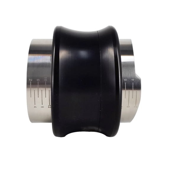 Tamper 51Mm, Dual 2 in 1 Leveler Distributor Adjustable Flat Spring Tampers with Scale Coffee Tool