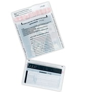Tamper Evident Dual Pocket White Transaction Bags - 9 x 17 - Box of 400 Bags