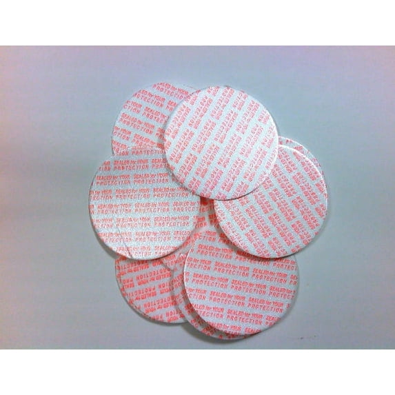 Tamper Evident Foam Pressure Bottle And Jar Seals 50 mm 100 Pack